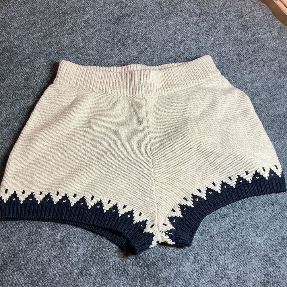 Callahan Knitwear Women's Jeanna Fair Isle Sweater Shorts Size XS NWT